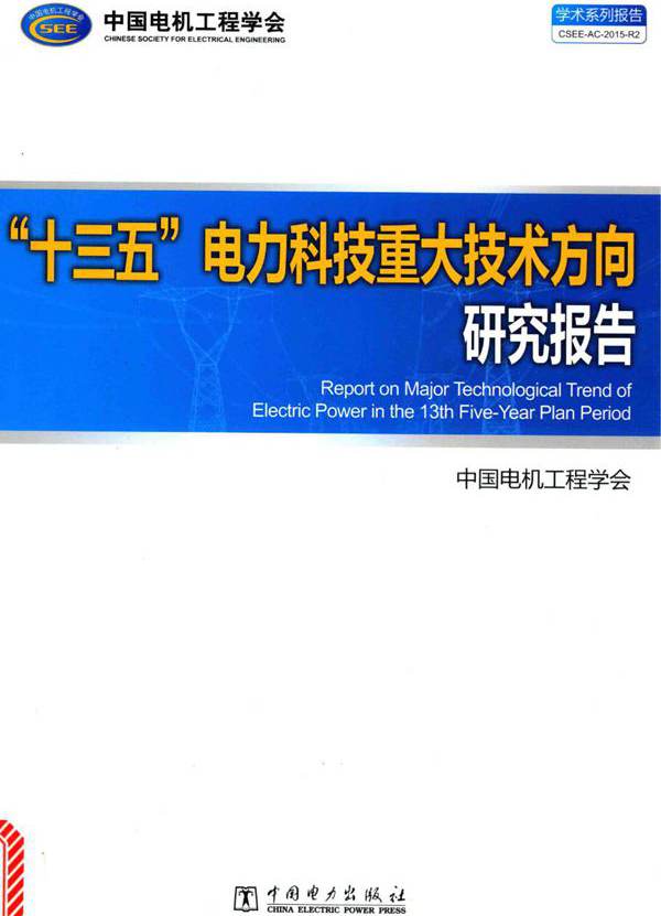 十三五 电力科技重大技术方向研究报告 中国电机工程学会 (2015版)