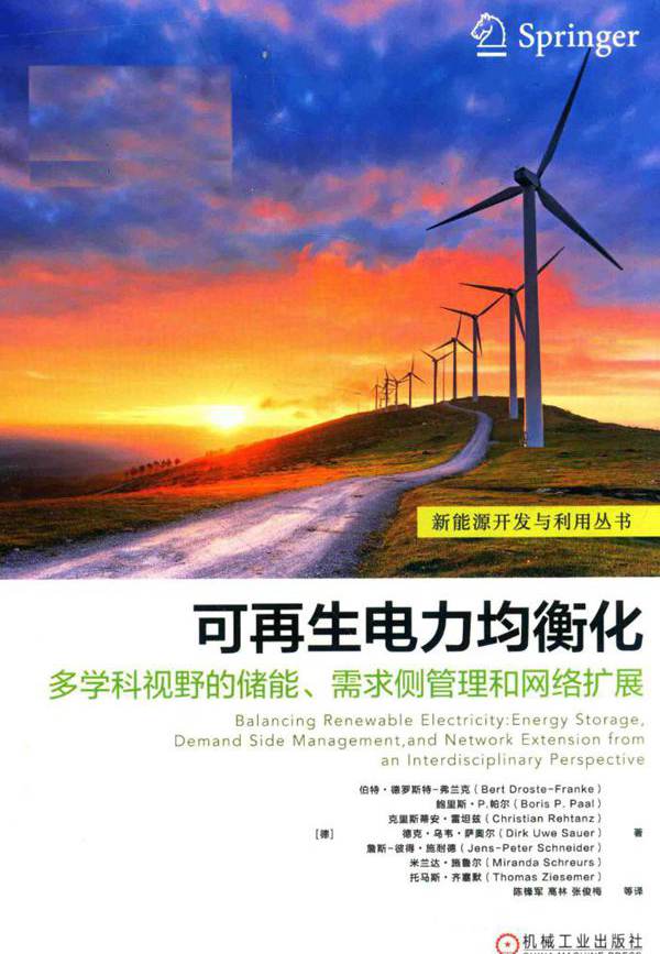 新能源开发与利用丛书 可再生电力均衡化多学科视野的储能 需求侧管理和网络扩展 Droste-Franke，B.，Paal (2018版)