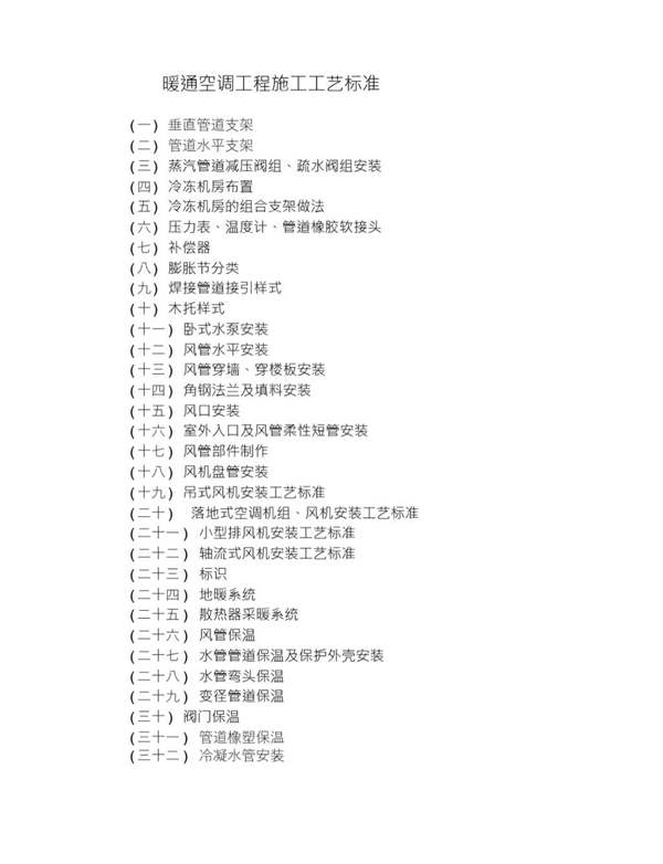 暖通空调-施工工艺标准精编