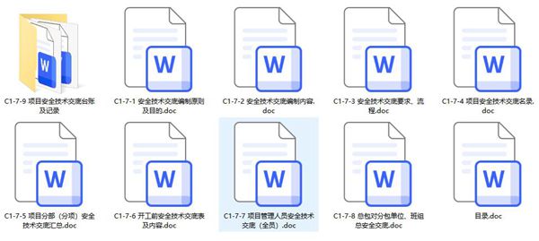 全套安全技术交底文档模板（含盖各级交底），可编辑