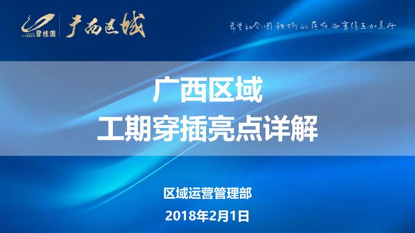 碧桂园-穿插施工工期管理要点培训PPT课件