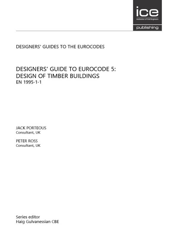 英文版 欧洲规范 5 设计者指南 - 木结构建筑设计 EN 1995-1-1