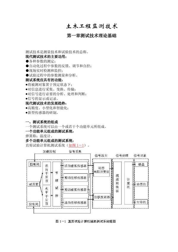 土木工程监测技术(同济大学教材)