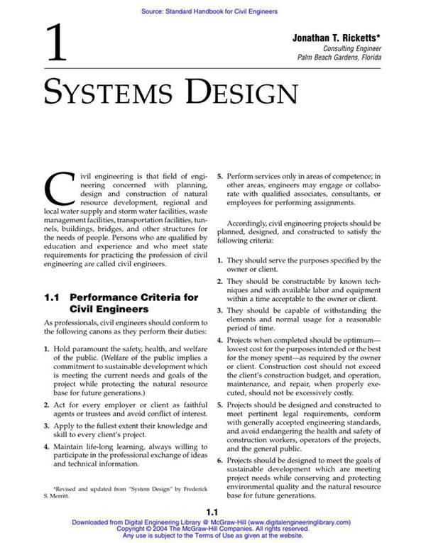 美国土木工程标准手册